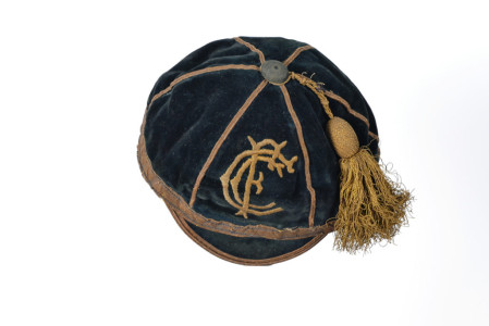 Jamie Hill - Crompton F.C. cap circa 1892.