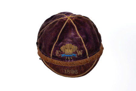 Dickie Thomas - Welsh trial cap 1896.