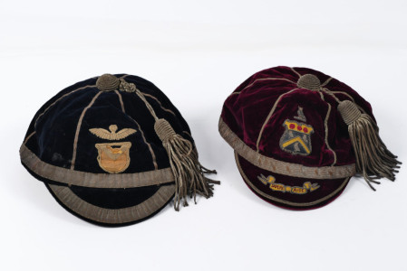 The caps of F.W. Davies.
