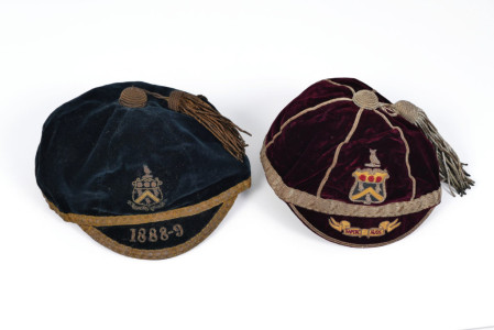 The caps of Ned Blomley.